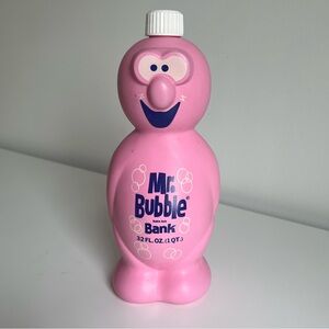Vintage Mr. Bubble Pink Coin Bank